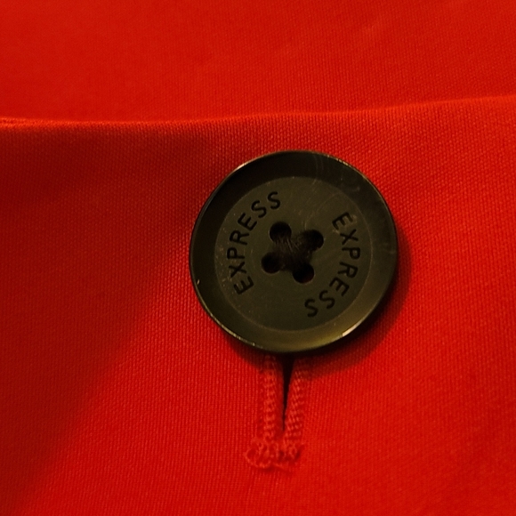 Express One Button Red Blazer size 8 EC - Picture 6 of 12